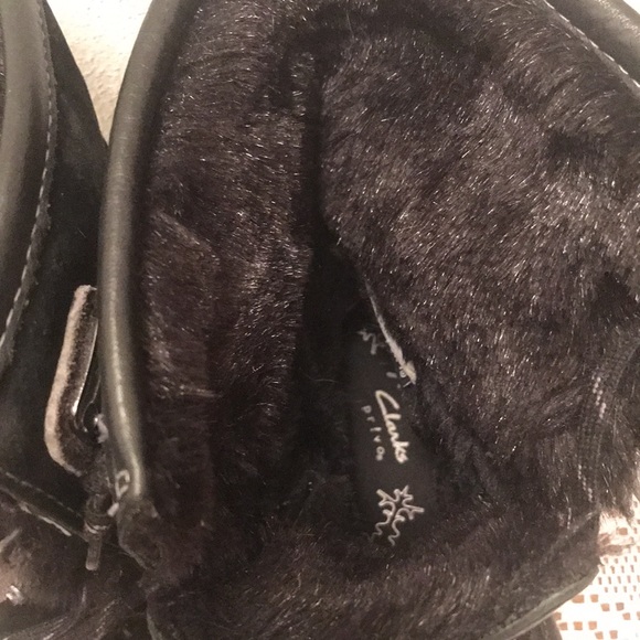 Clarks Privo Sz 6 Faux Fur Lined Winter Boots - Picture 5 of 12